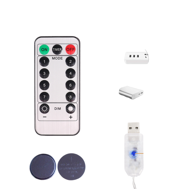 Rideaux Lumineux Guirlande LED Avec Télécommande