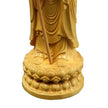 Statuette En Ivoire Moine Bouddhiste en Bois
