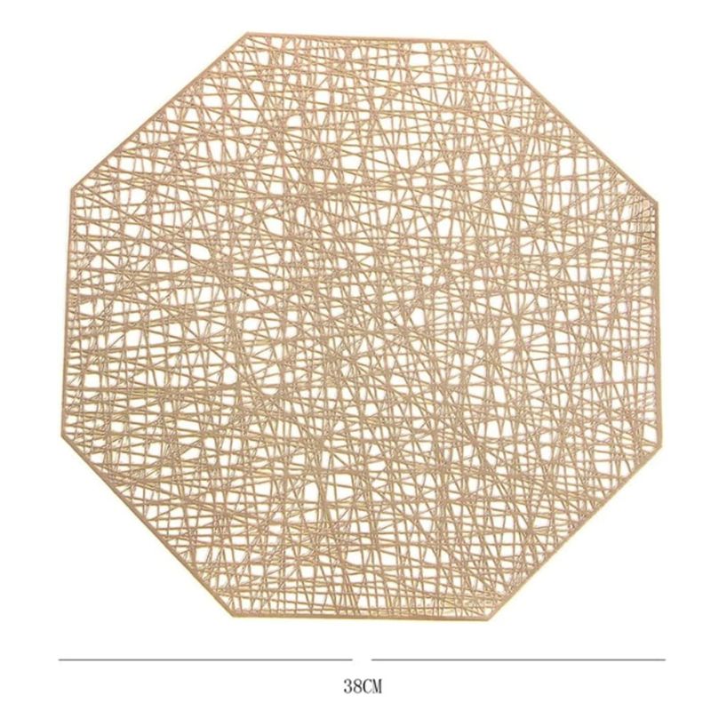 Set De Table Vinyle Octogonal Élégant Et Moderne