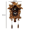 Horloge Coucou Murale Style Traditionnel En Bois Sculpté