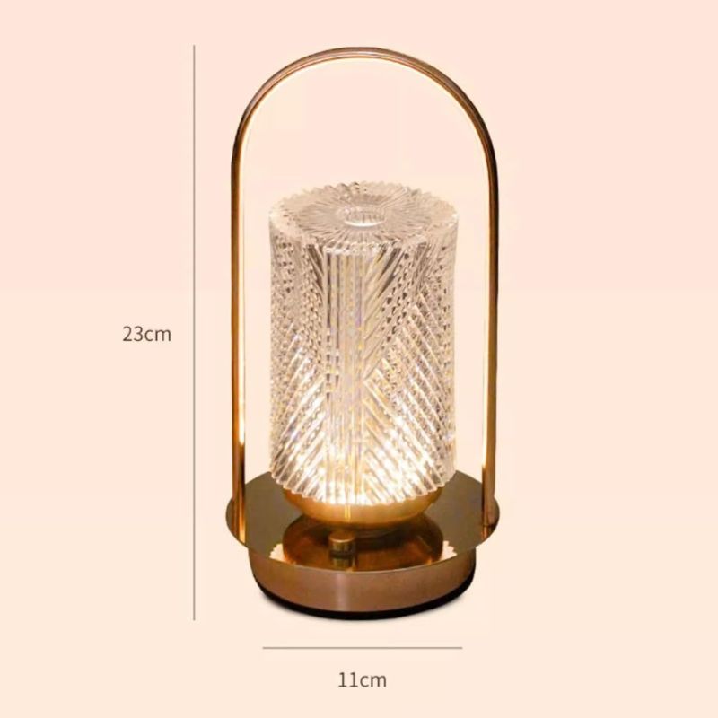 Éclairages De Table Modernes En Cristal Avec Lumière Réglable