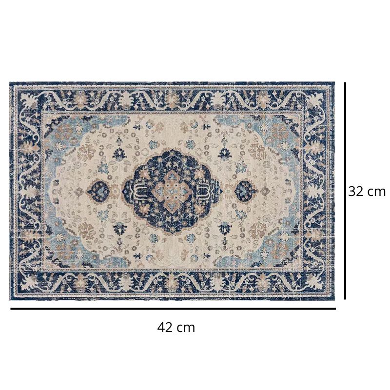 Set De Table En Lin Rétro Bohème Avec Motifs Géométriques Lot de 4