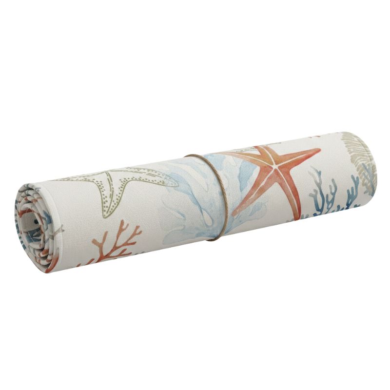 Set De Table En Lin Étoiles De Mer Et Coraux Pastels