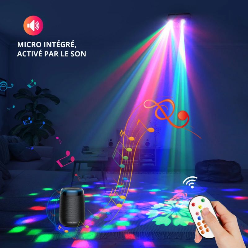 Éclairage Festif Lampe Disco LED Avec Télécommande