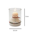 Décoration de Noël Bougie Bonhomme de Neige Parfumée