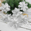 Fleur Artificielle Gris Avec Effet Pailleté Élégant