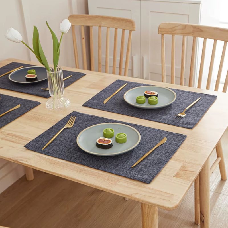 Set De Table En Lin Lavable Et Antidérapant