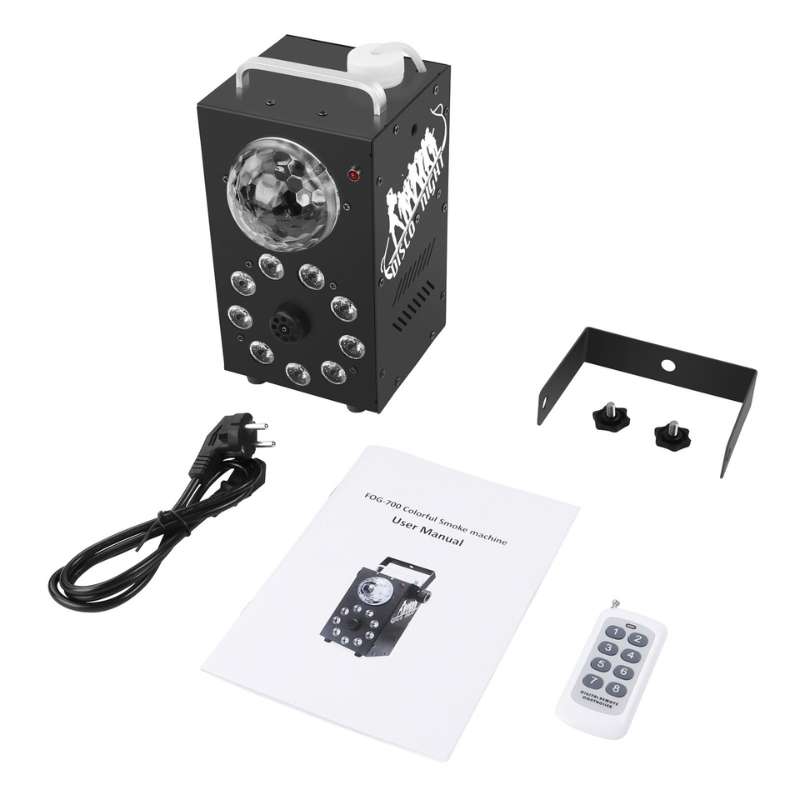 Éclairage Festif Machine À Fumée LED RGB Avec Télécommande