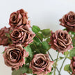 Fleur Artificielle Marron En Roses Multiples