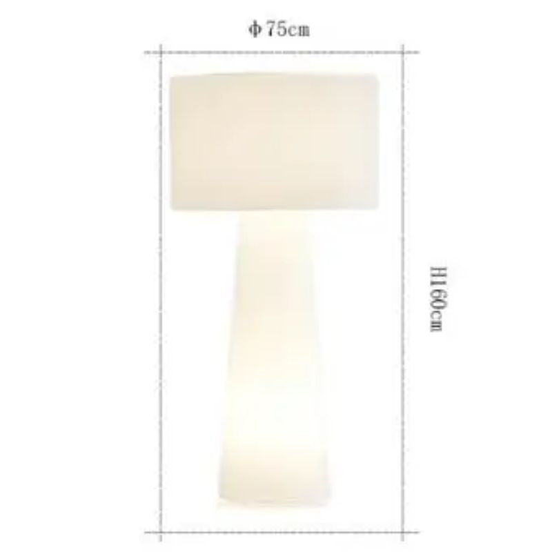 Lampe Champignon Blanche En Tissu Élégante Et Lumineuse