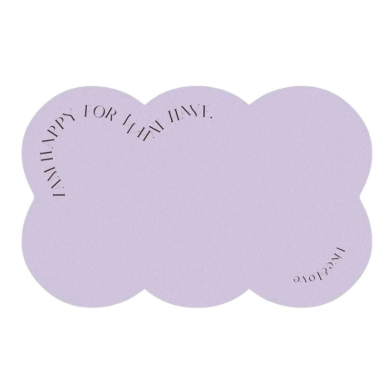 Set De Table En Forme De Nuage En Cuir Imperméable Et Lavable
