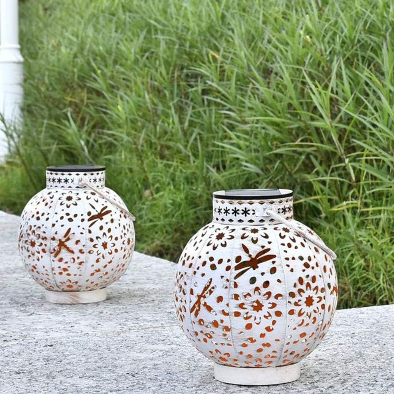 Luminaires Solaires Décoratifs à Motifs Perforés