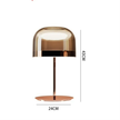 Lampe Champignon En Verre Contemporaine