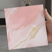 Panneau Mural Salle De Bain Raffiné Avec Texture Marbrée Rose