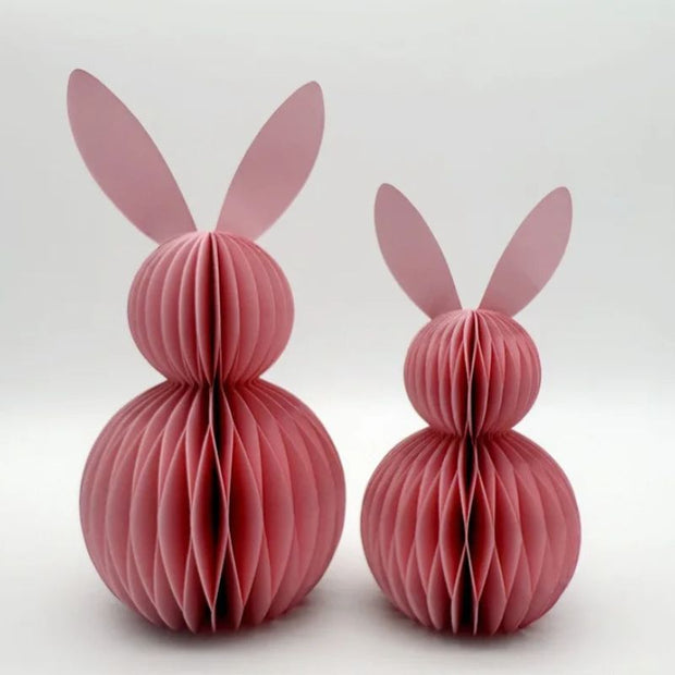 Sculpture Papier Lapin Alvéolé Avec Design 3D Décoratif
