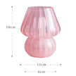 Lampe Champignon Vintage En Verre Rose Style Murano