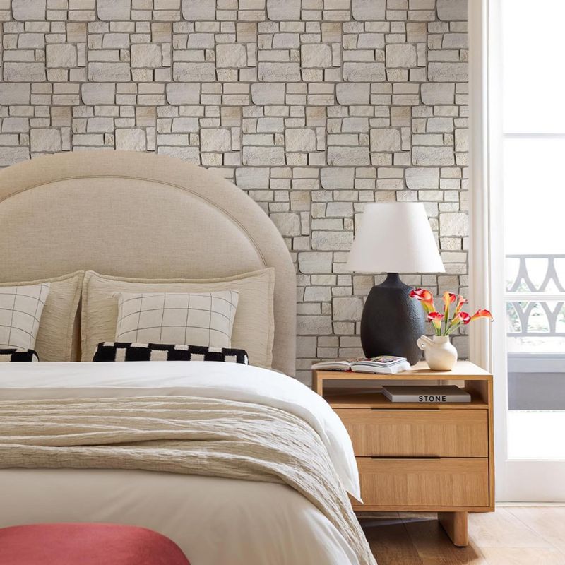 Panneau Mural 3D Autocollant Effet Pierre Lot de 10 Pièces