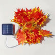 Guirlandes Solaires Feuilles D’Érable LED