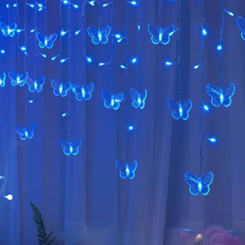 Rideaux Lumineux Guirlande Papillons LED