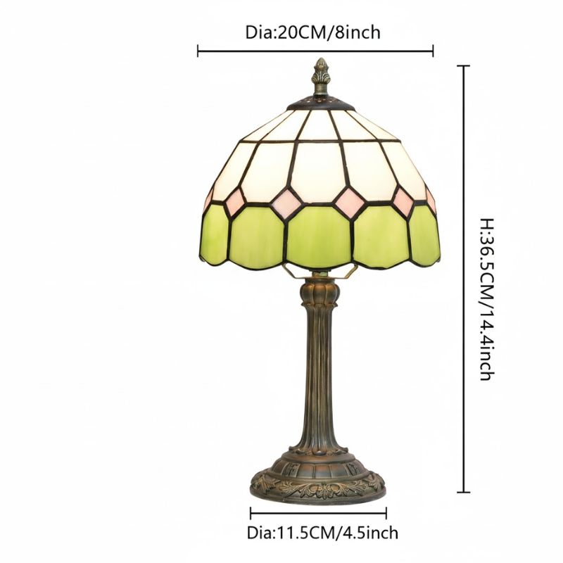 Lampe Champignon Gallé En Vitrail Style Méditerranéen