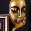 Sculpture Visage Artistique Avec Expression Abstraite