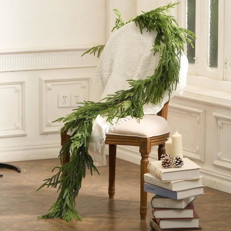 Décoration de Noël Guirlande Verte Artificielle