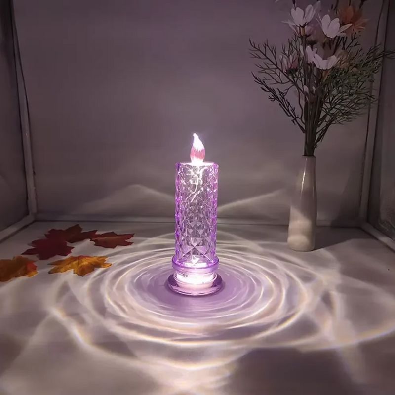 Bougies LED Cristal avec Effet Projection