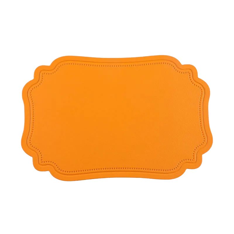 Set De Table Cuir Élégant Antidérapant Et Lavable