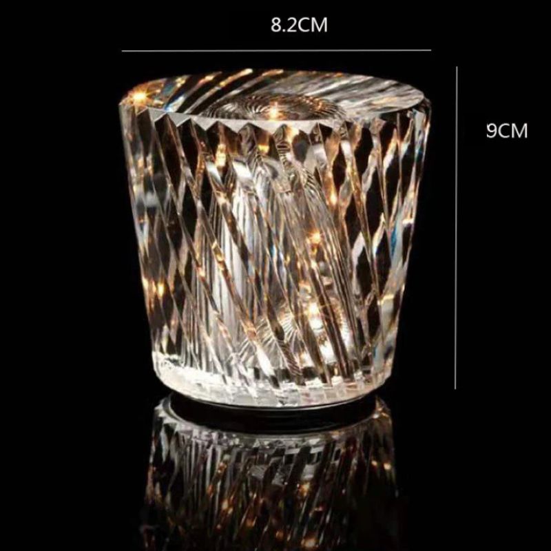 Éclairages De Table Élégants Avec Effet Lumineux De Cristal