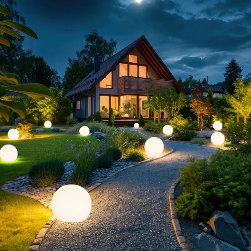 Éclairages Solaires de Jardin Boules LED Décoratives