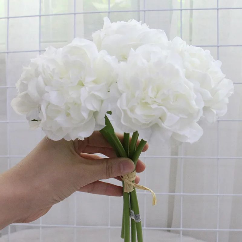 Fleur Artificielle Blanc Bouquet Pivoine Chic