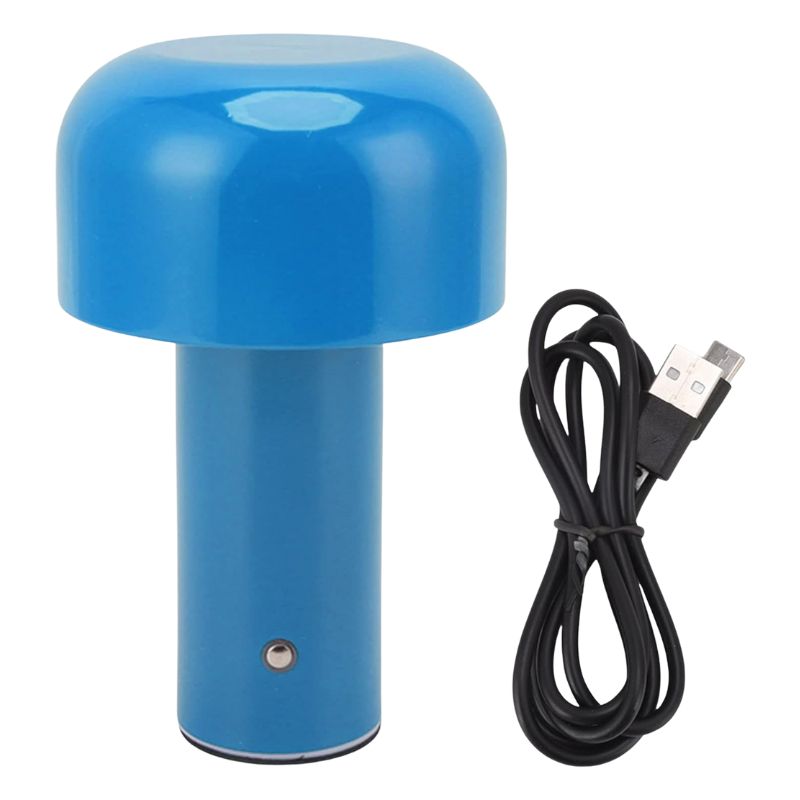 Lampe Champignon Bleue Contemporaine