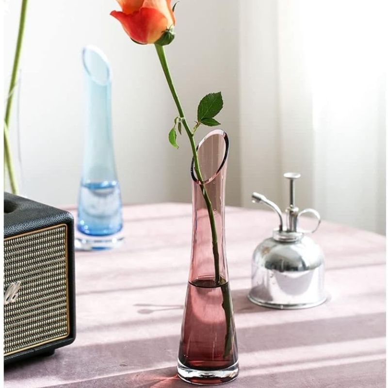 Vase Soliflore en Verre Soufflé