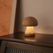 Lampe Champignon Tactile En Bois Naturel