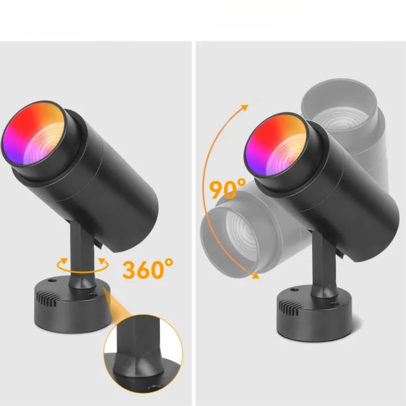 Éclairage Festif Spot LED RGB Avec Télécommande