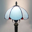 Lampe Champignon Gallé Bleue