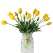 Fleur Artificielle Jaune Tulipes Style Minimaliste