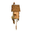 Horloge Coucou En Bois Sculpté Avec Décor Village