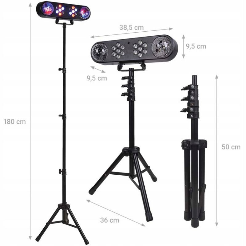 Éclairages De Salle Projecteur LED 5 En 1 Avec Télécommande Et Trépied