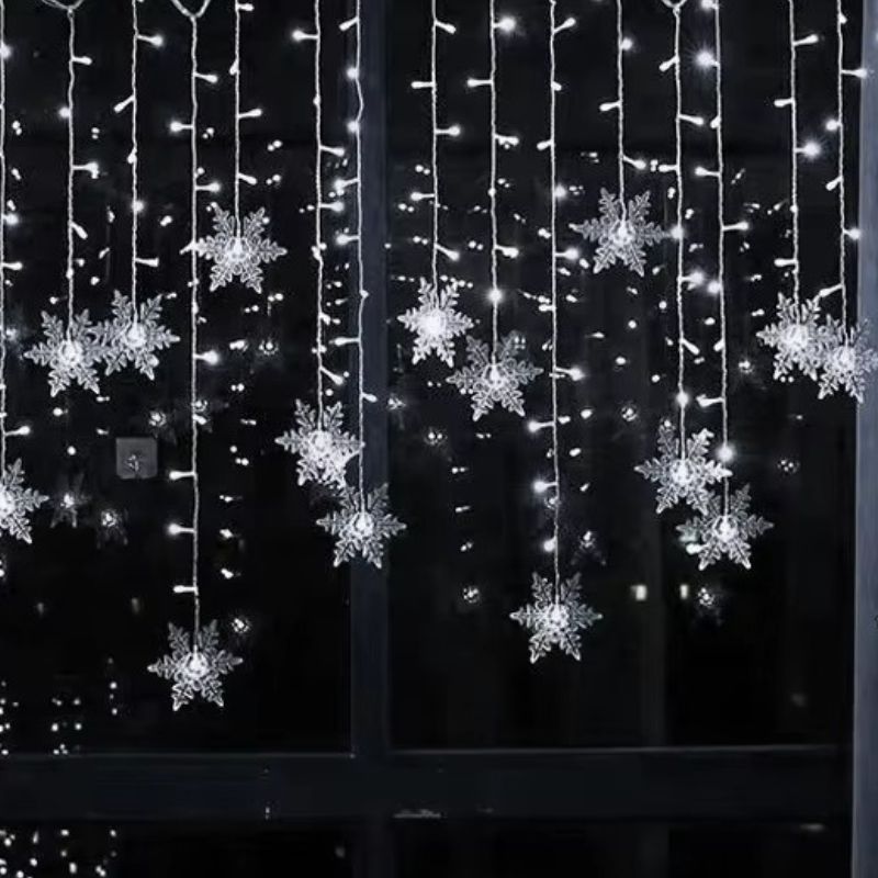 Guirlande LED Flocon de Neige Lumineuse