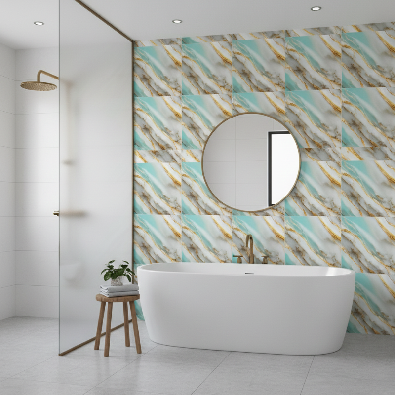Panneau Mural PVC Avec Design Marbre Élégant