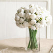 Fleur Artificielle Blanc Roses En Bouquet Volumineux
