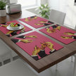 Set De Table En Lin Design Art Contemporain