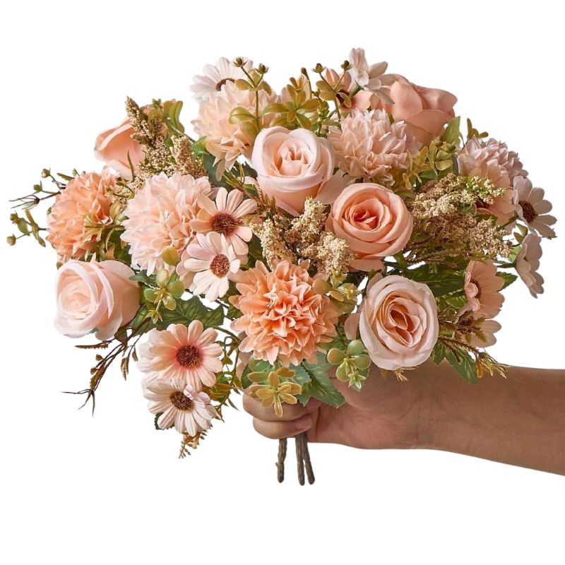 Fleur Artificielle Multicolore En Arrangement Raffiné