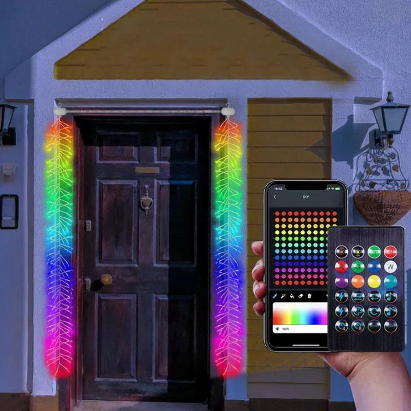 Guirlandes Pour Arbres De Noël Connectées Avec Effet Dégradé