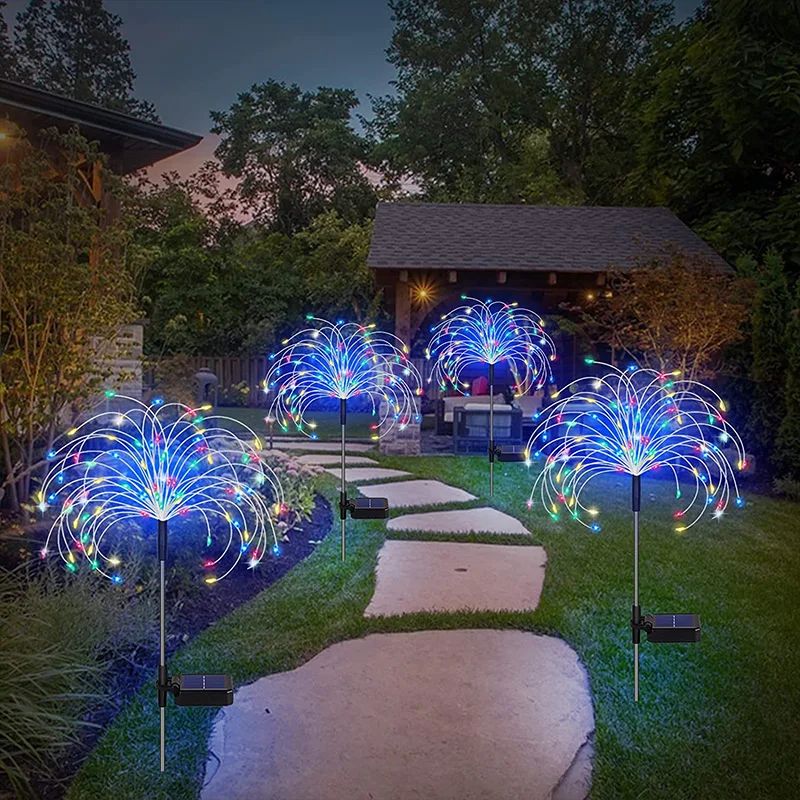 Luminaires Solaires Décoratifs Feu d’Artifice LED