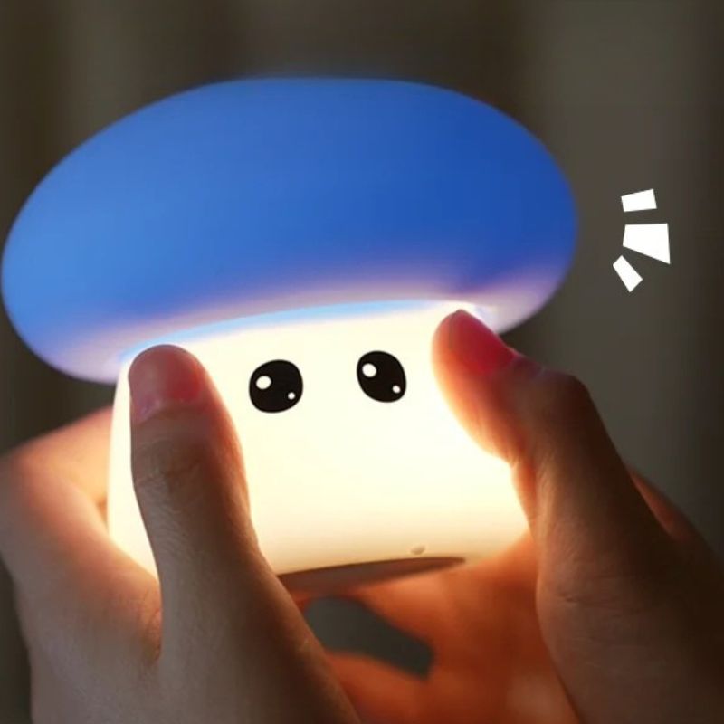 Lampe Champignon Enfant En Silicone Douce Et Mignonne