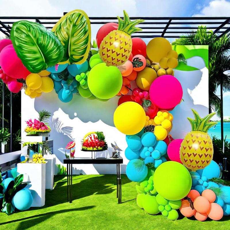 Décorations Festives Arche De Ballons Tropicaux