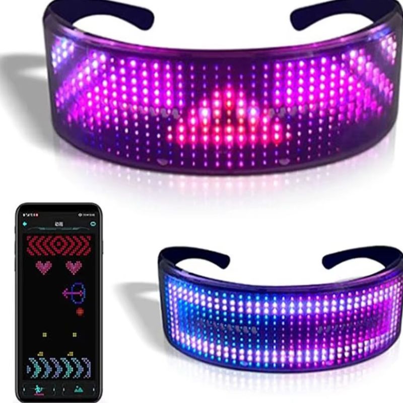 Lunettes Lumineux LED Programmables