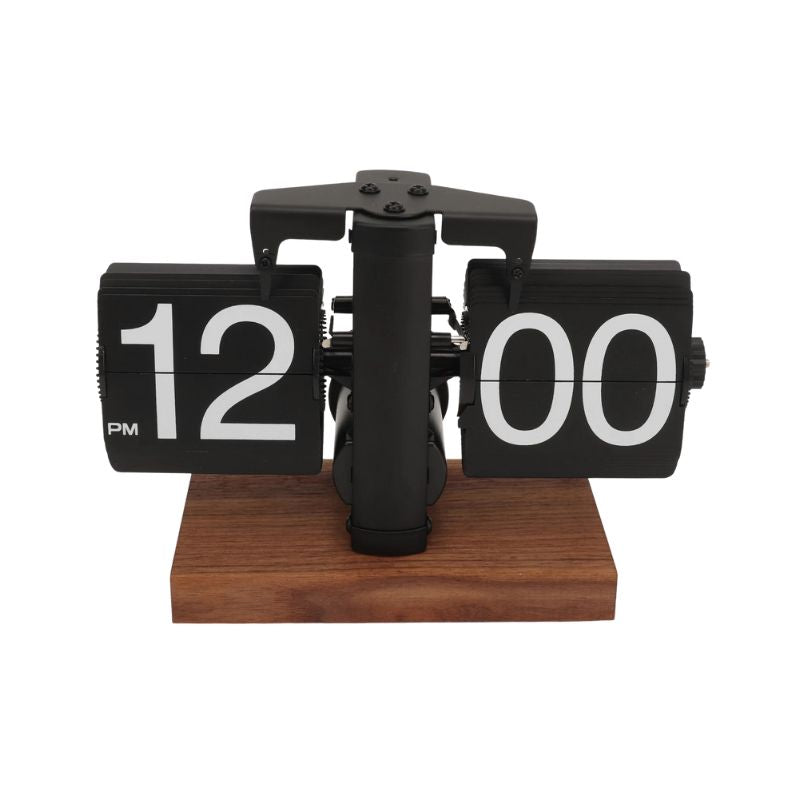 Horloge Ancienne Rétro À Volets Rabattables Style Flip Mécanique